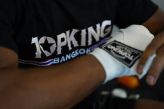 Top King White Hand Wraps