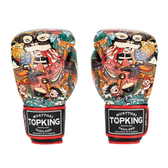 Top King Chinese Culture Red & Black Gloves