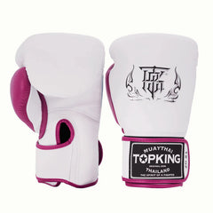 Top King Reborn White-Purple Boxing Gloves