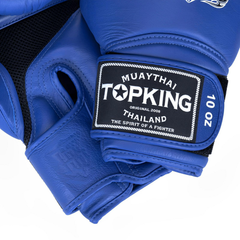 Top King Pro Blue Boxing Gloves