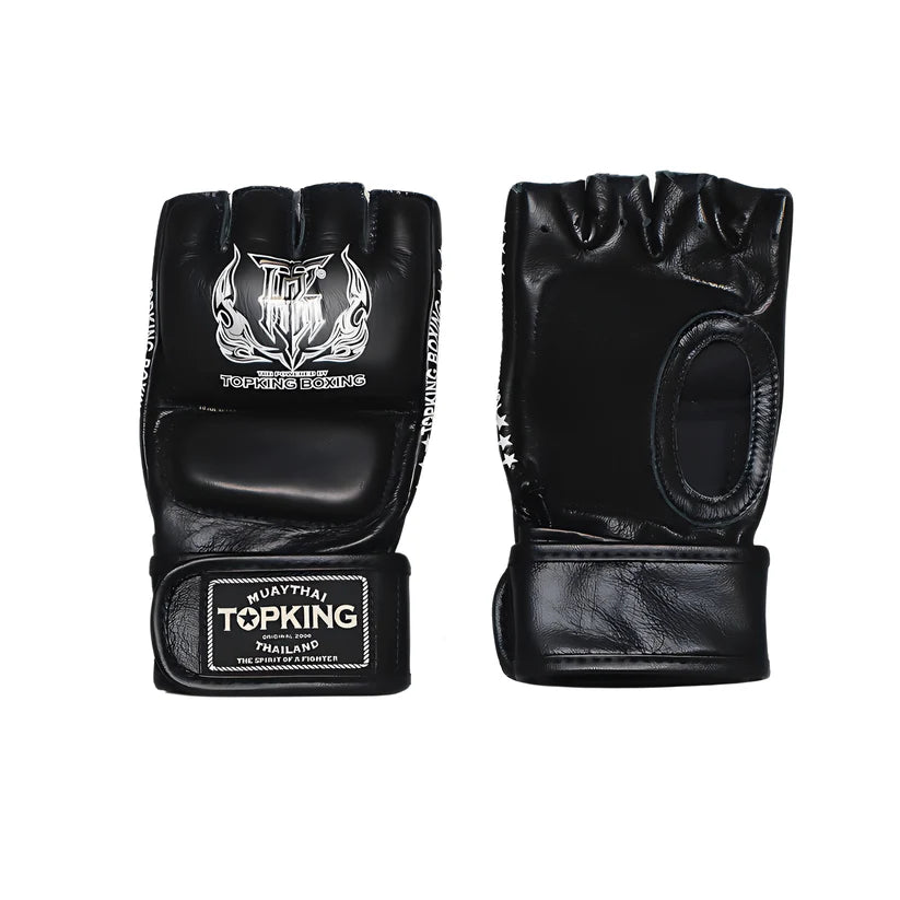 Top King Grappling Super Black MMA Gloves