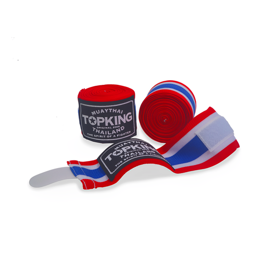 Top King Thai Flag Hand Wraps