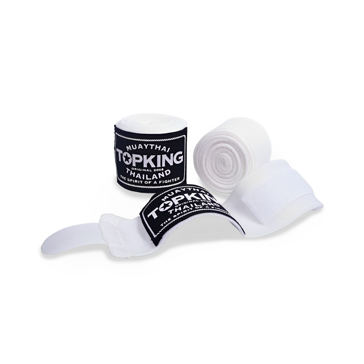 Top King White Hand Wraps