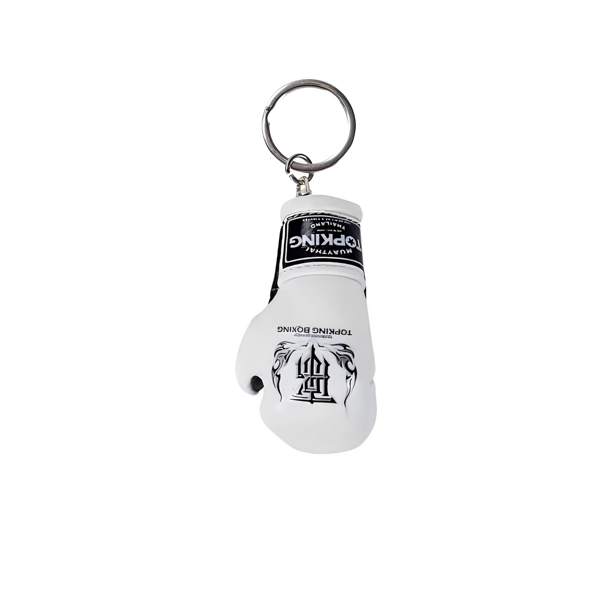 Boxing Glove Keyring in White