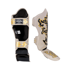 Top King Kanok Beige Shin Guards