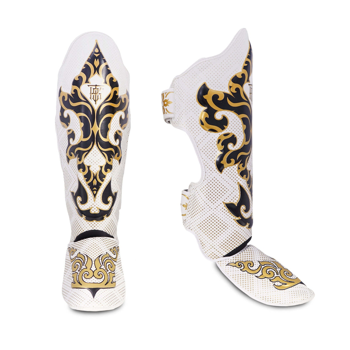 Top King Shin Guards Kanok White