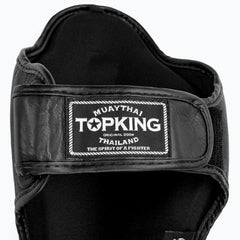 Top King Pro Black Shin Guards