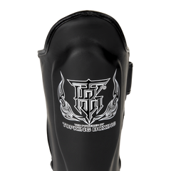 Top King Pro Black Shin Guards