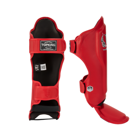 Top King Pro Red Shin Guards