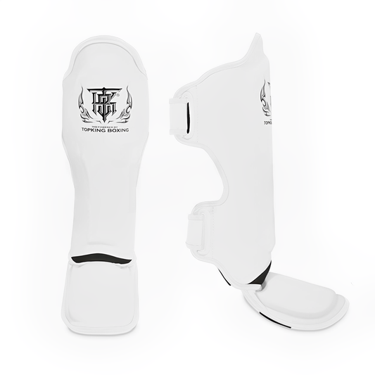 Top King Pro White Shin Guards