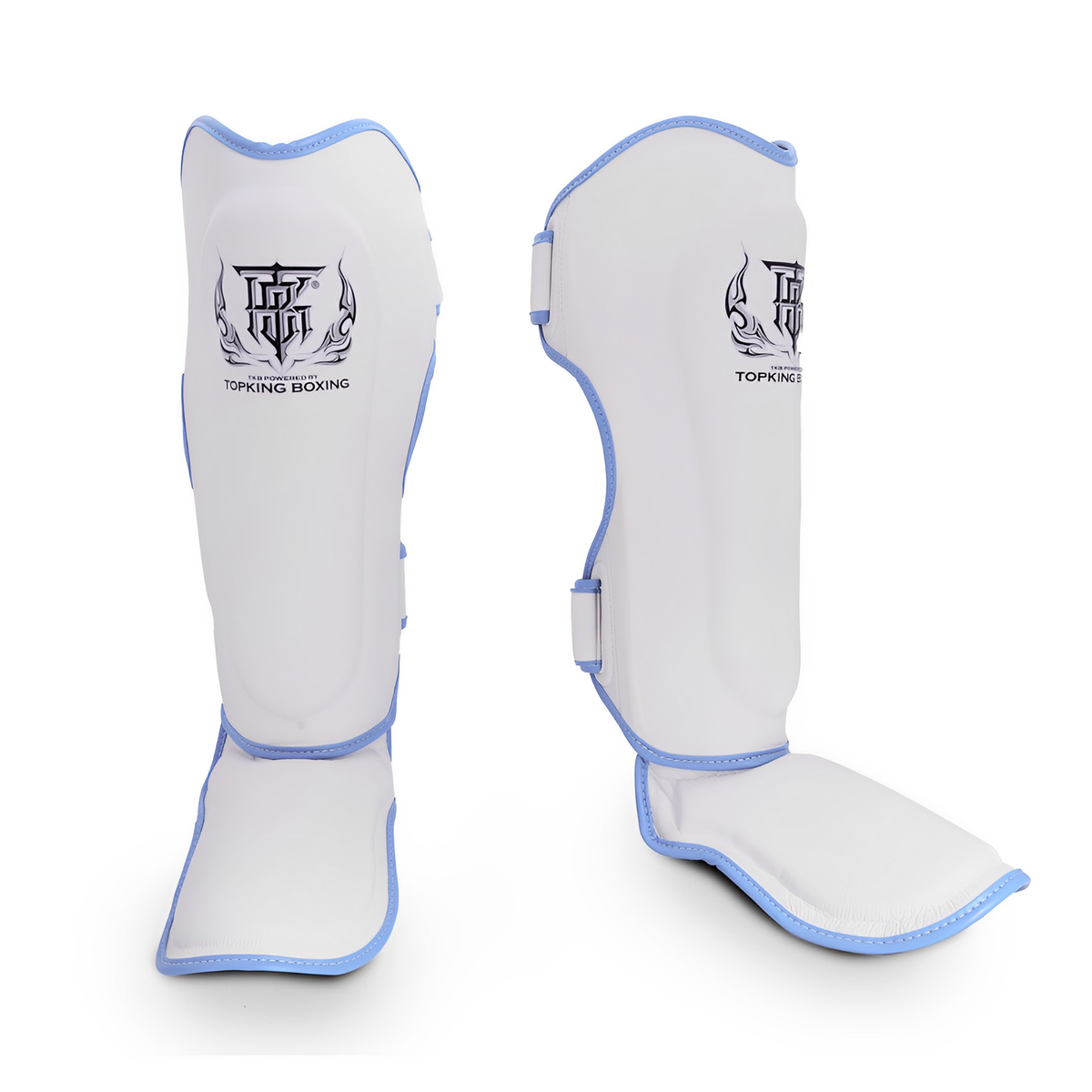 Top King Shin Guards Reborn White Blue