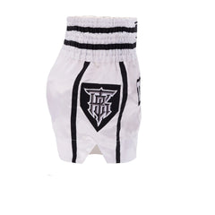 Top King White Muay Thai Shorts