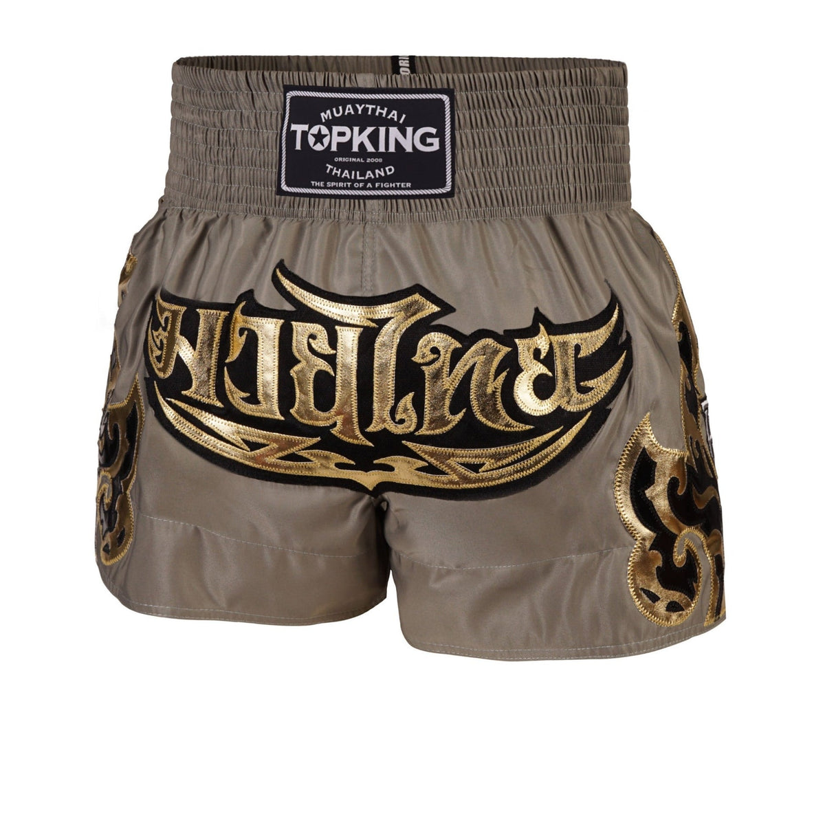 Top King Kanok Khaki Muay Thai Shorts