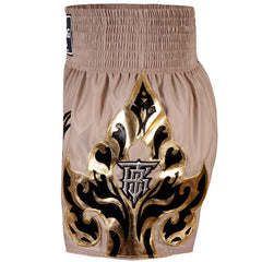 Top King Kanok Beige Muay Thai Shorts