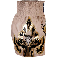 Top King Kanok Beige Muay Thai Shorts