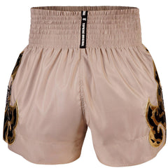 Top King Kanok Beige Muay Thai Shorts