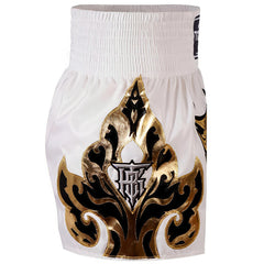 Top King Kanok White Muay Thai Shorts